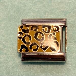 Vintage Leopard Nomination Style Link for Bracelet